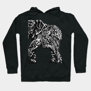 Elephant Shadow Silhouette Anime Style Collection No. 124 Hoodie